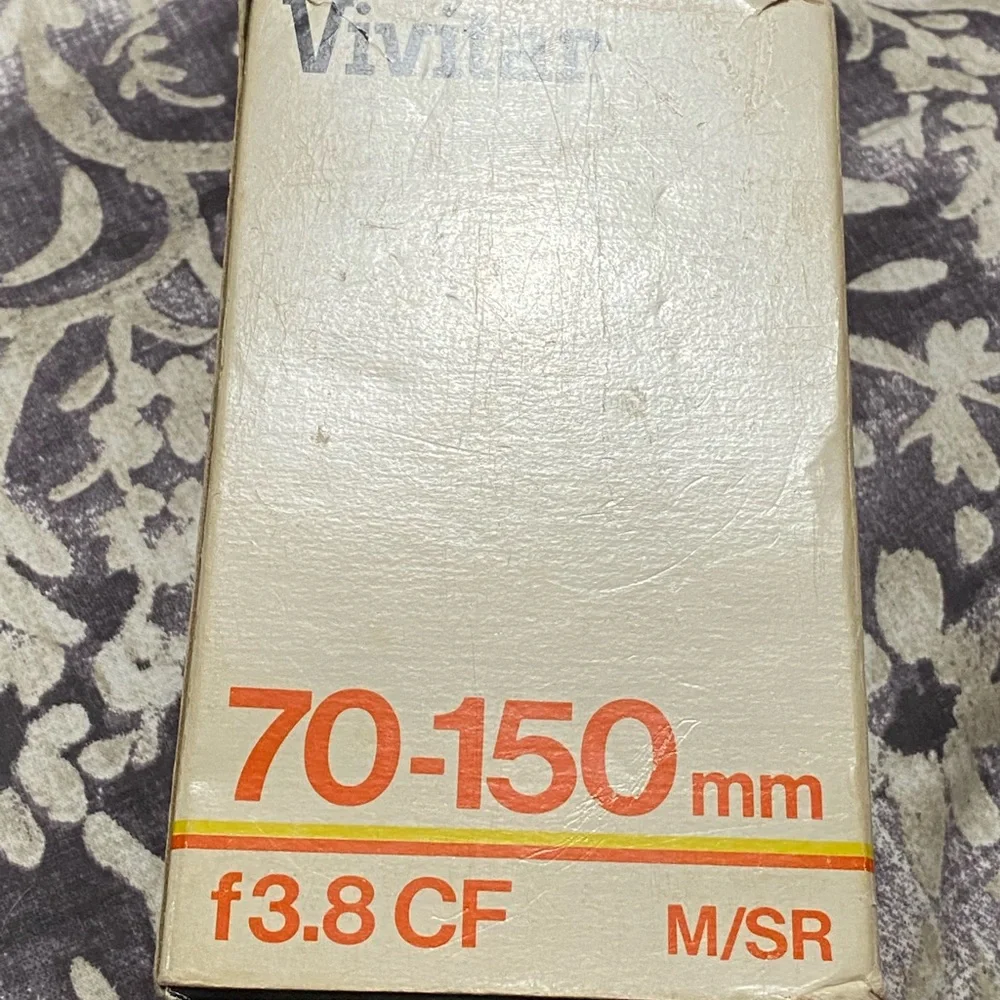 Vintage Vivitar 70mm-150mm f3.8 Close Focusing Auto Zoom 52MM Fixed Mount Lens